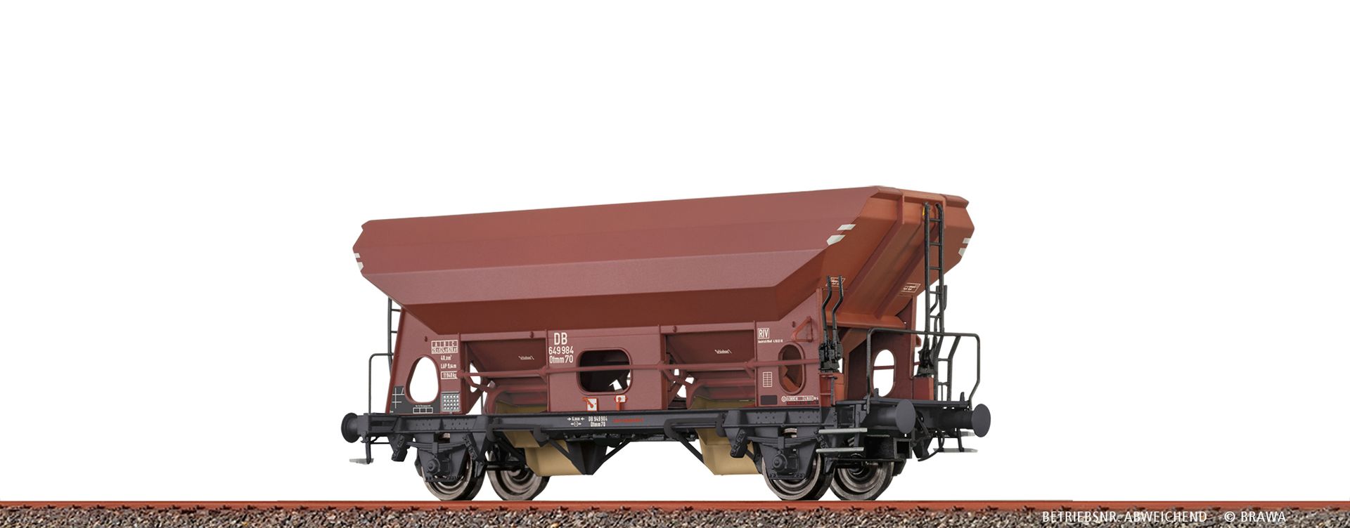 Brawa 49549 - Offener Güterwagen Otmm70, DB, Ep.III