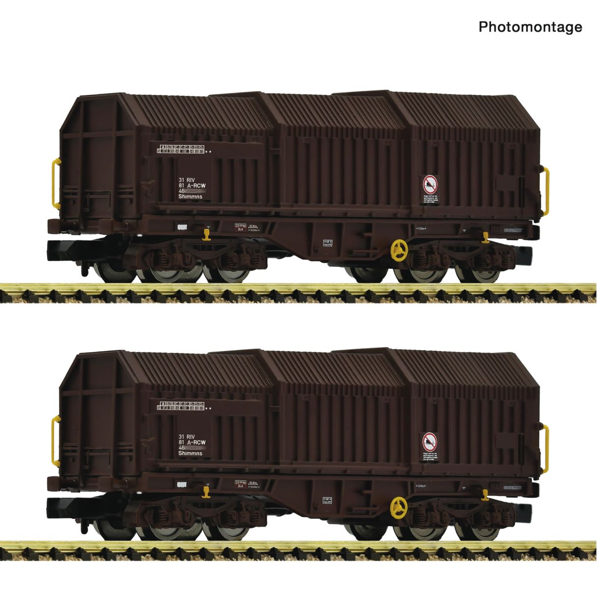 Fleischmann 6660075 - 2er Set Teleskophaubenwagen Shimmns, RCW, Ep.VI Fleischmann 6660075 - 2er Set Teleskophaubenwagen Shimmns, RCW, Ep.VI