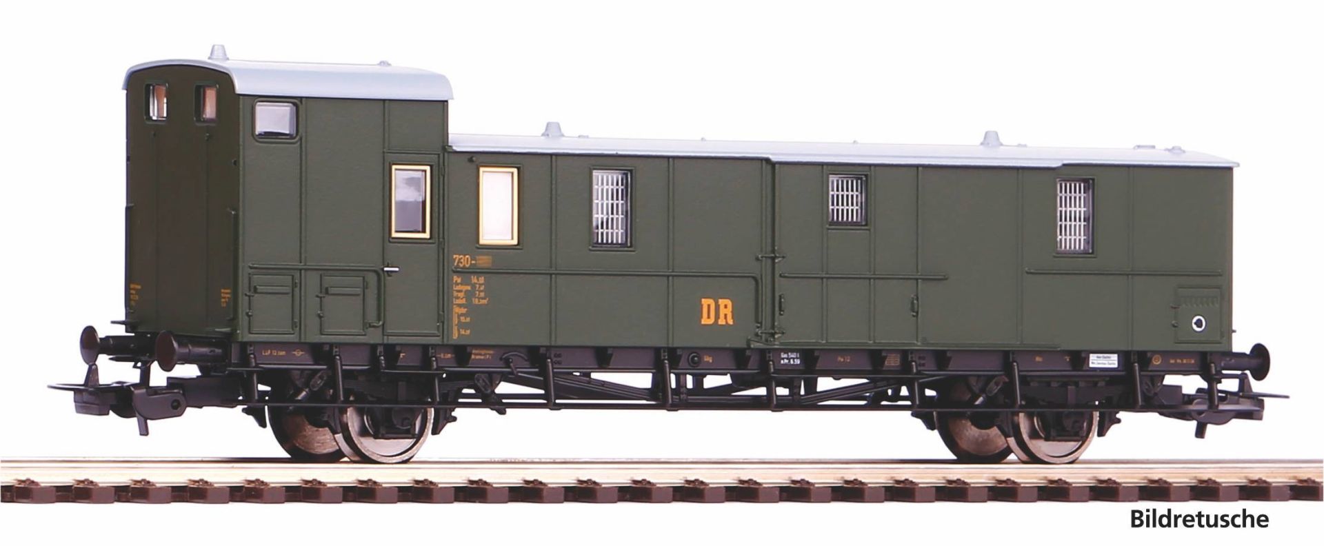 Piko 53196 - Packwagen 'Sachsenwagen' Pw, DR, Ep.III