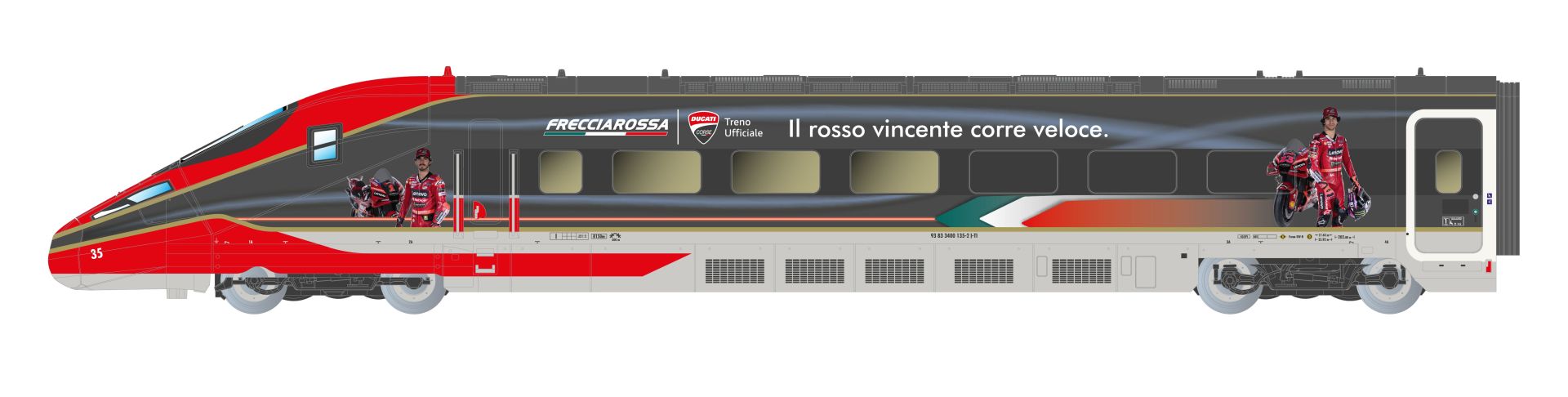 Arnold HN2620D - Triebzug Frecciarossa 1000 'Ducati', 4-teilig, FS Trenitalia, FS, Ep.VI, DC-Digital