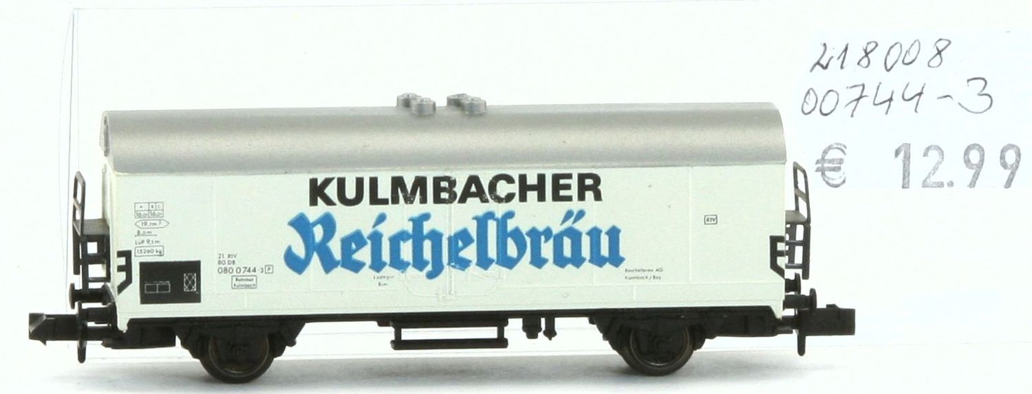 Fleischmann 21800800744-3-G - gedeckter Güterwagen, weiß