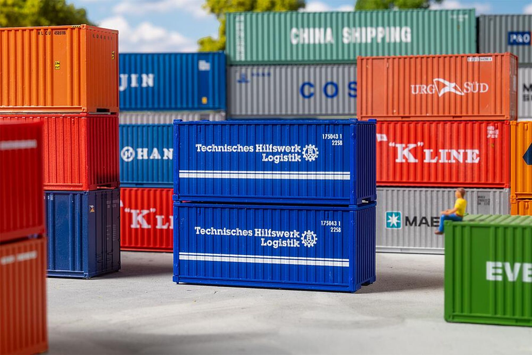 Faller 182005 - 20' Container THW, 2er-Set