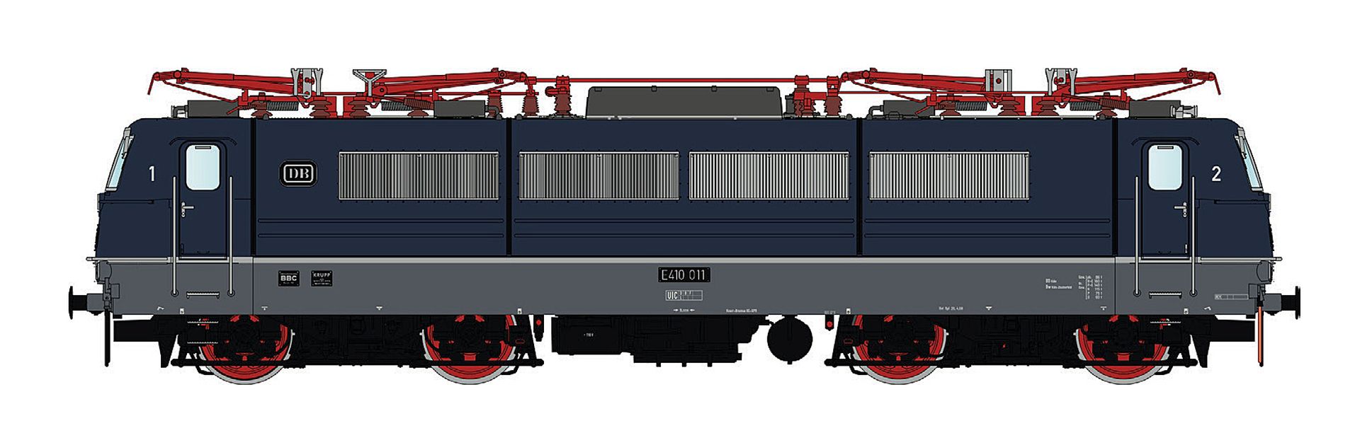 L.S. Models LS16522 - E-Lok E410 011, DB, Ep.III, AC-Digital