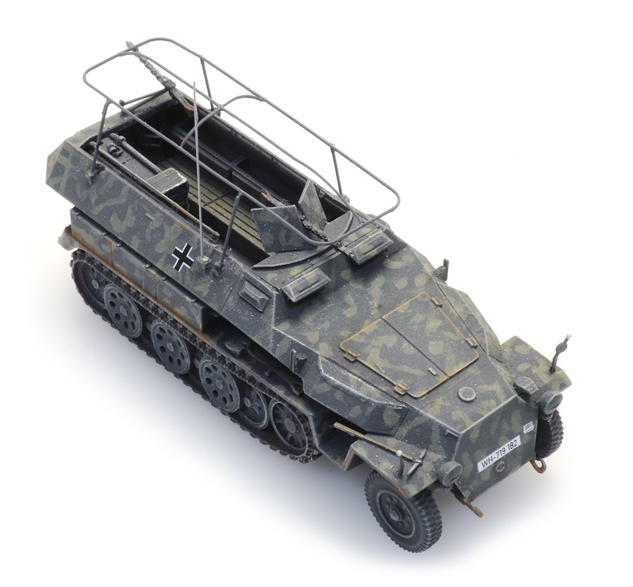 Artitec 6870481 - Wehrmacht Sd.Kfz. 251/3 Ausführung C, Funkpanzerwagen, camo-grau