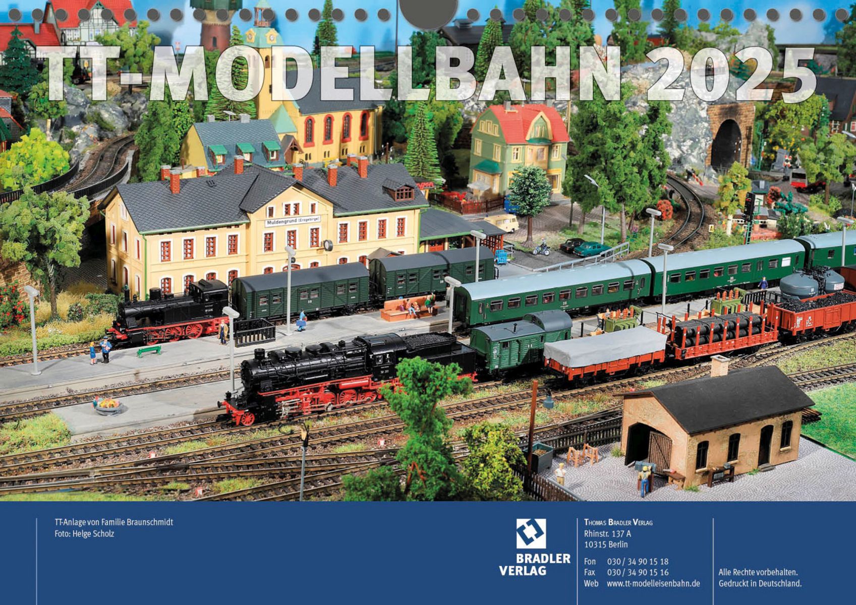Tillig 09554 - TT-Modelleisenbahnkalender 2025