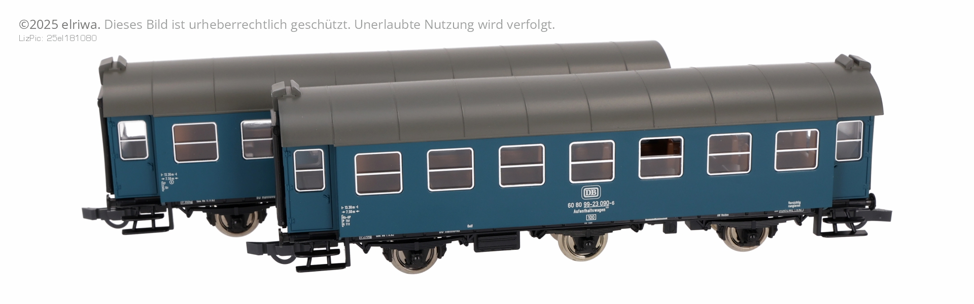 Roco 6200172 - 2er Set Umbauwagen als Bauzugset, DB, Ep.IV