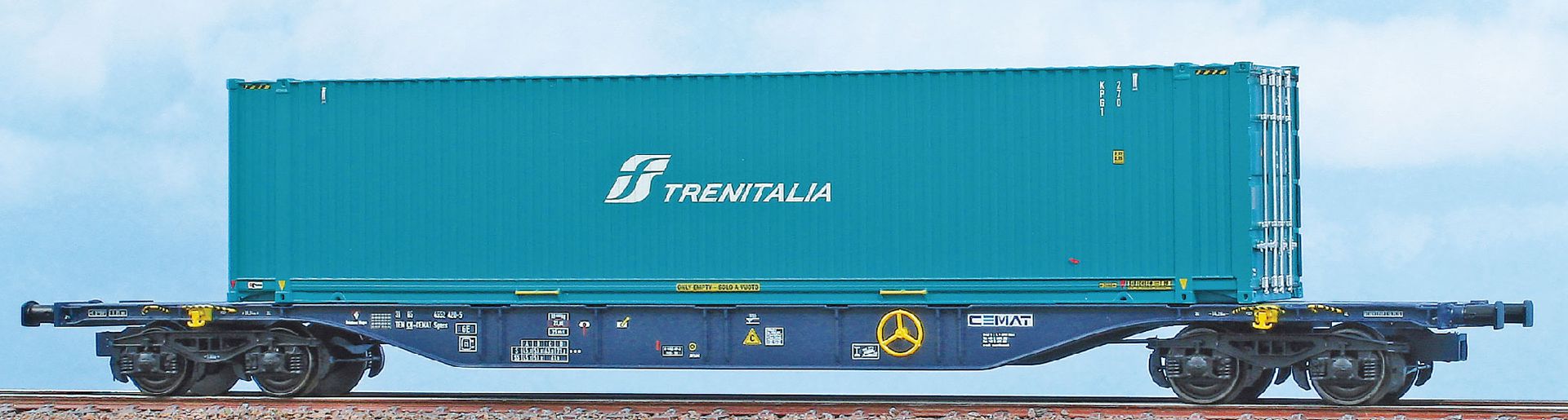 ACME AC 40420 - Containerwagen Sgnss 60, CEMAT, Ep.VI 'Trainitalia'
