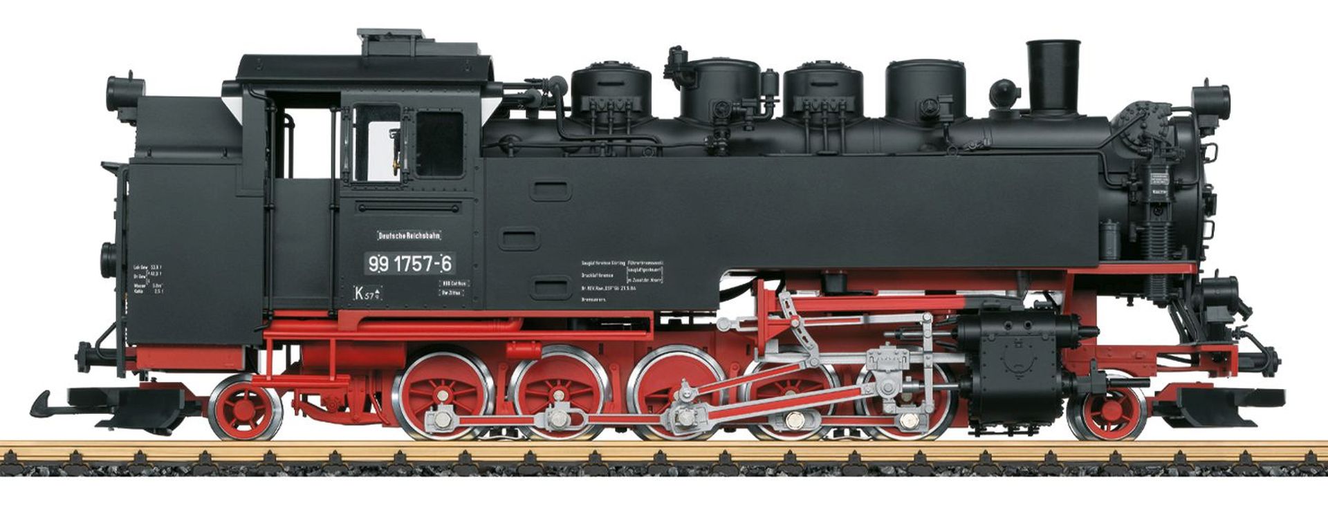 LGB 21484 - Dampflok 99 1757-6, sächs. VII-K, DR, Ep.IV, DC-MFX-Sound LGB 21484 - Dampflok 99 1757-6, sächs. VII-K, DR, Ep.IV, DC-MFX-Sound