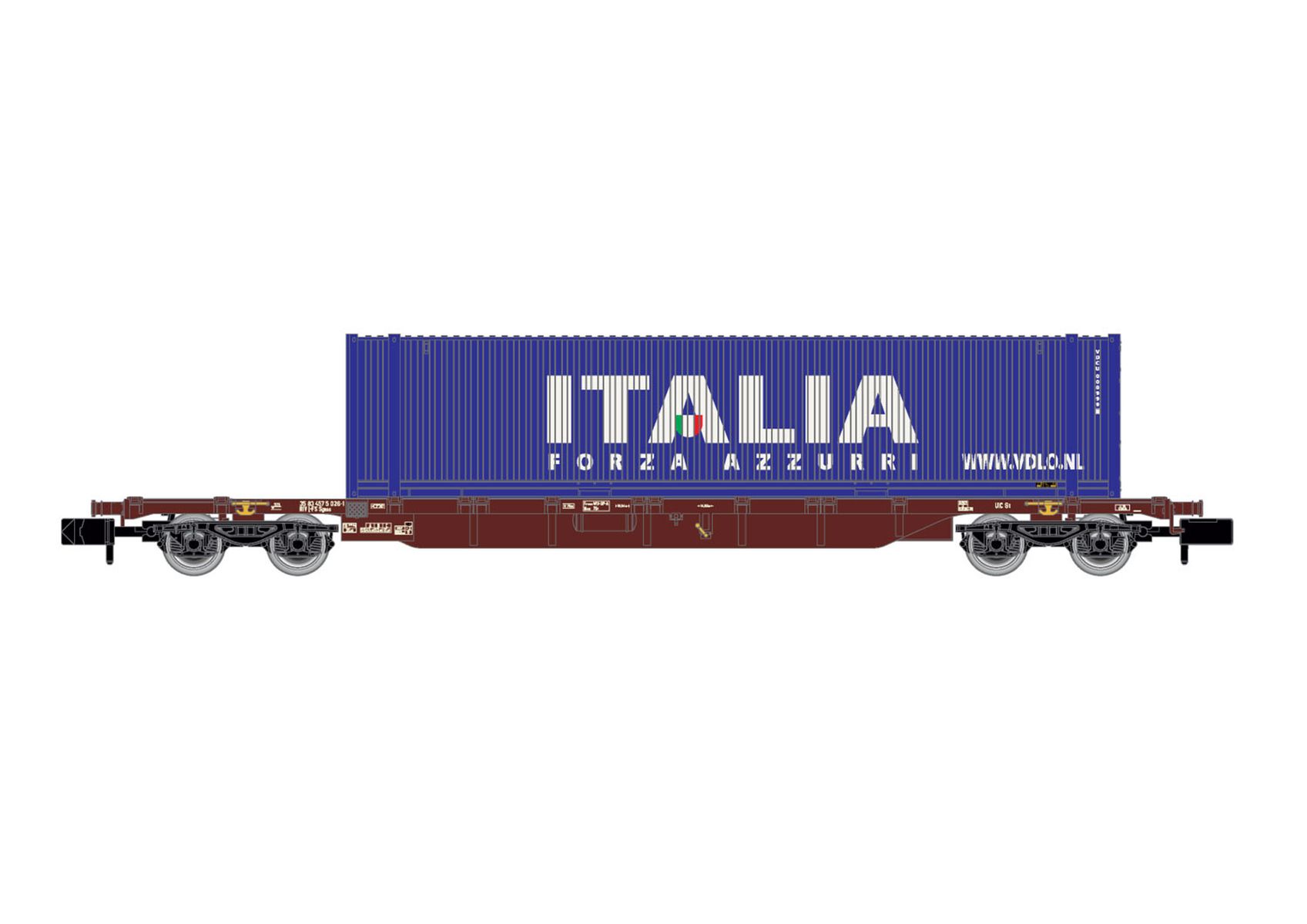 Arnold HN6656 - Containerwagen Sgnss, FS, Ep.VI 'Italia'