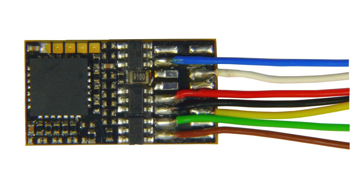 Zimo MX685 - Funktionsdecoder, 6 Funktionsausgänge, 2 Servoausgänge, offene Kabelenden