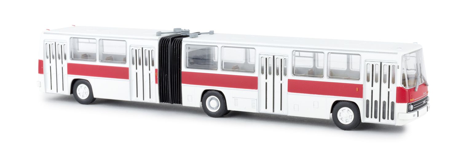 Brekina 59701 - Ikarus 280 Gelenkbus, rot-weiß