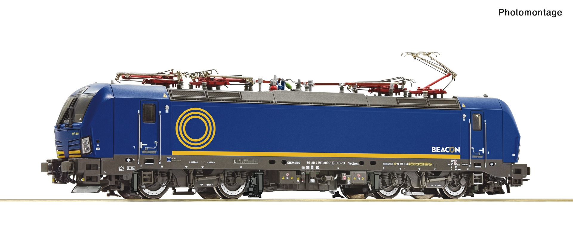 Roco 7510126 - E-Lok 7193 800-8, Beacon Rail, Ep.VI, DC-Sound