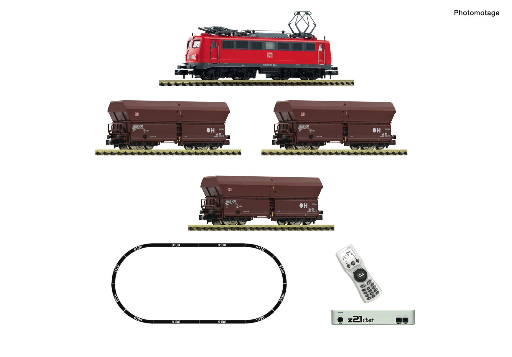 Fleischmann 5170002 - Digitales Startset mit BR 140 und Güterzug, DBAG, Ep.V-VI, z21start