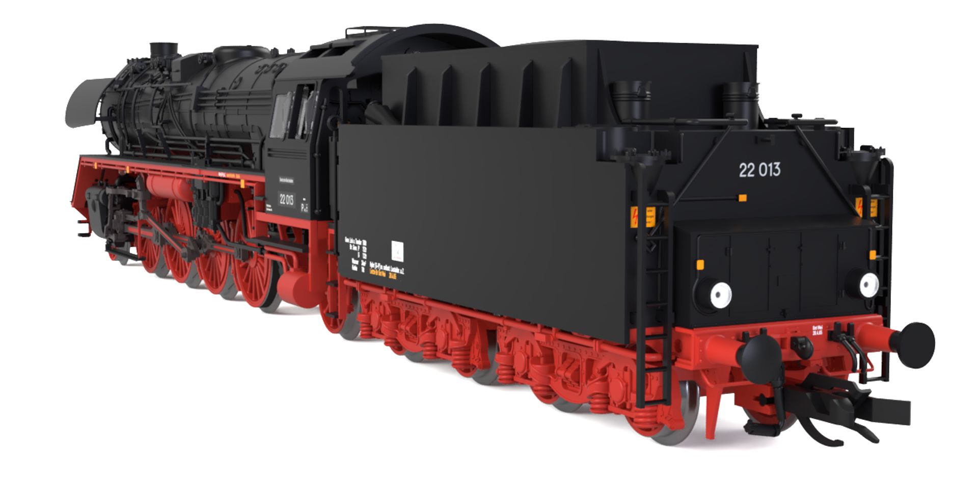 Saxonia 120122 - Dampflok 22 013 mit T34-Tender, DR, Ep.III