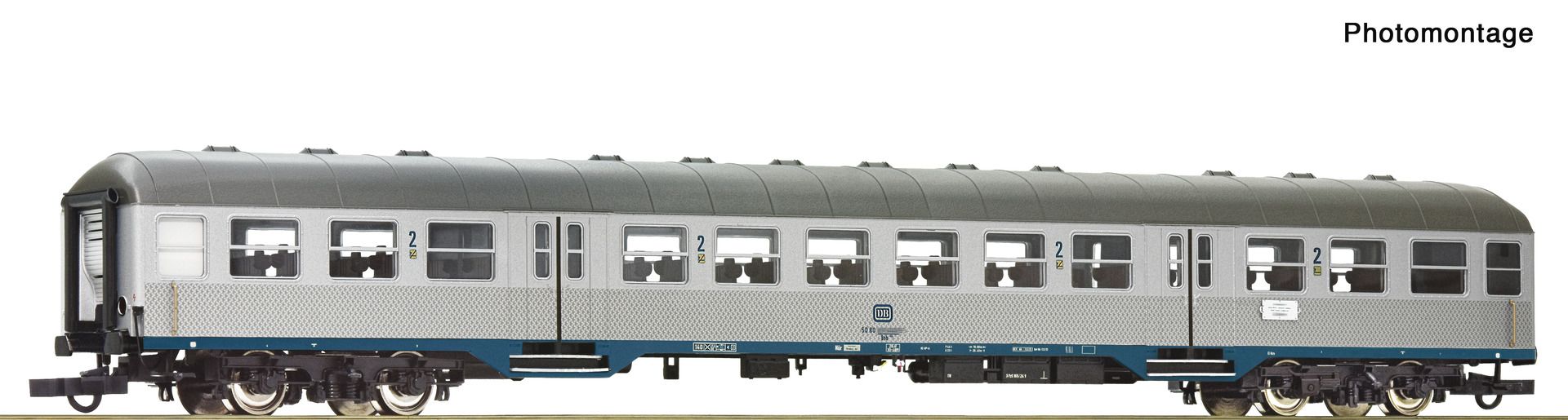 Roco 6200165 - Personenwagen 'Silberling' 2. Klasse, DB, Ep.IV