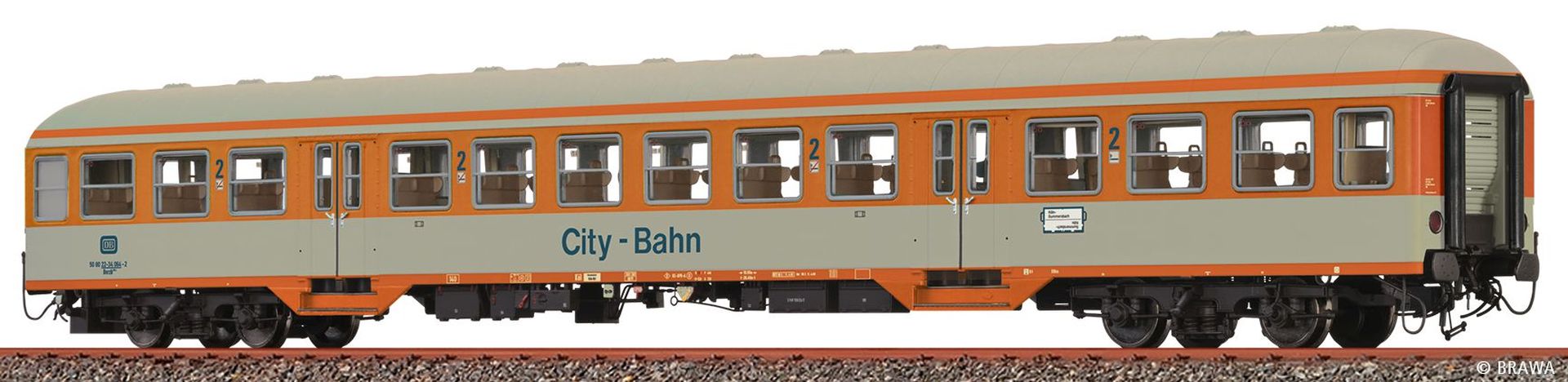 Brawa 46649 - Personenwagen Bnrzb 778.1 'City Bahn', DB, Ep.IV, AC-LED-Innenbeleuchtung