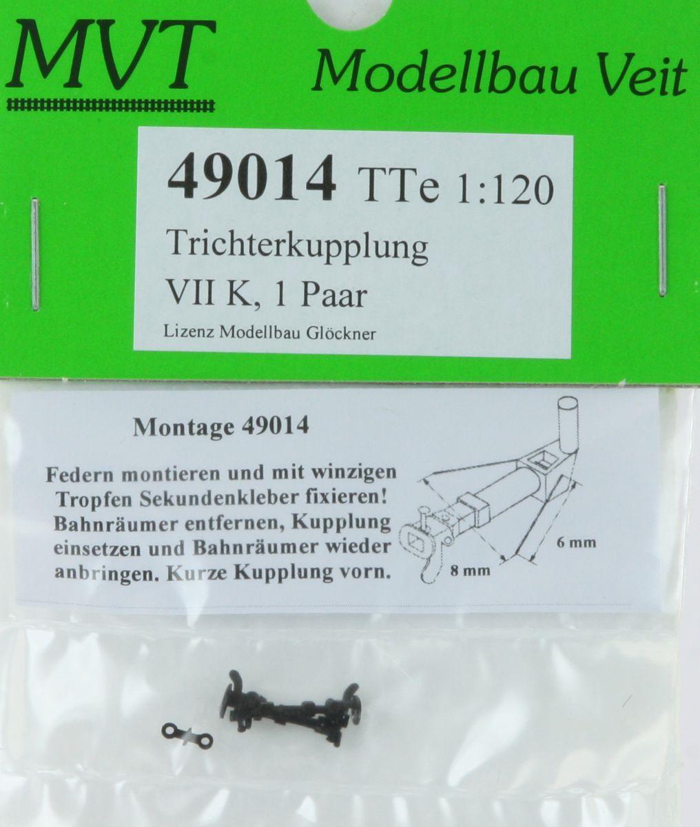 Veit 49014 - Trichterkupplungen für sächs. VII-K, 1 Paar