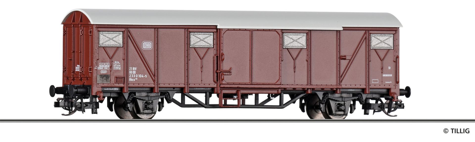 Tillig 17179 - Gedeckter Güterwagen Hbcs 300, DB, Ep.IV