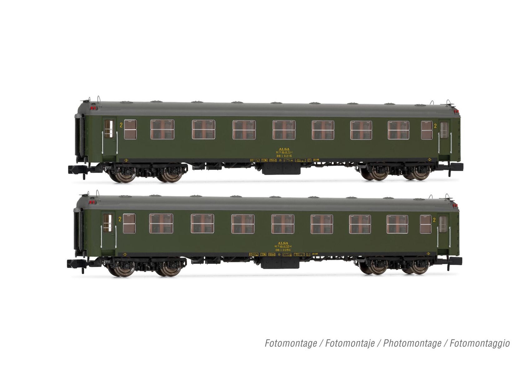 Arnold HN4455 - 2er Set Personenwagen 6000, RENFE, Ep.V