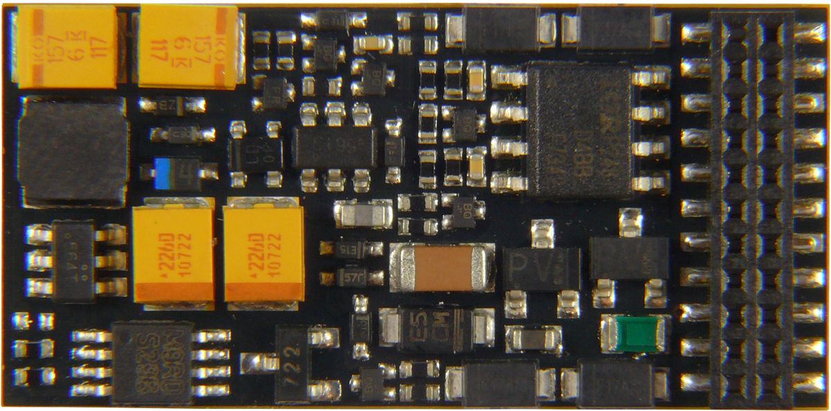 Zimo MX644D - Sounddecoder 1,2A, 8 Funktionsausgänge, 21pol. MTC direkt