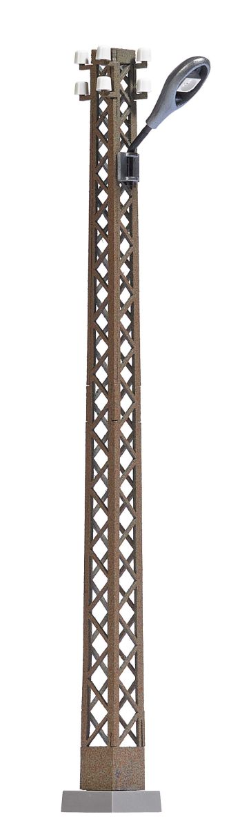 Busch 4181 - Rostige Gittermastleuchte, weiße LED Busch 4181 - Rostige Gittermastleuchte, weiße LED