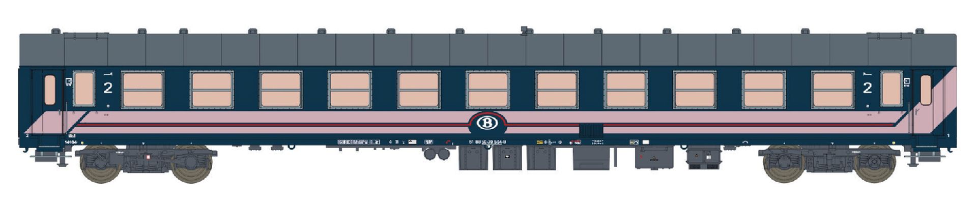 L.S. Models LS42089 - Liegewagen I5 Bc10 Y25, 2. Klasse, SNCB, Ep.VI