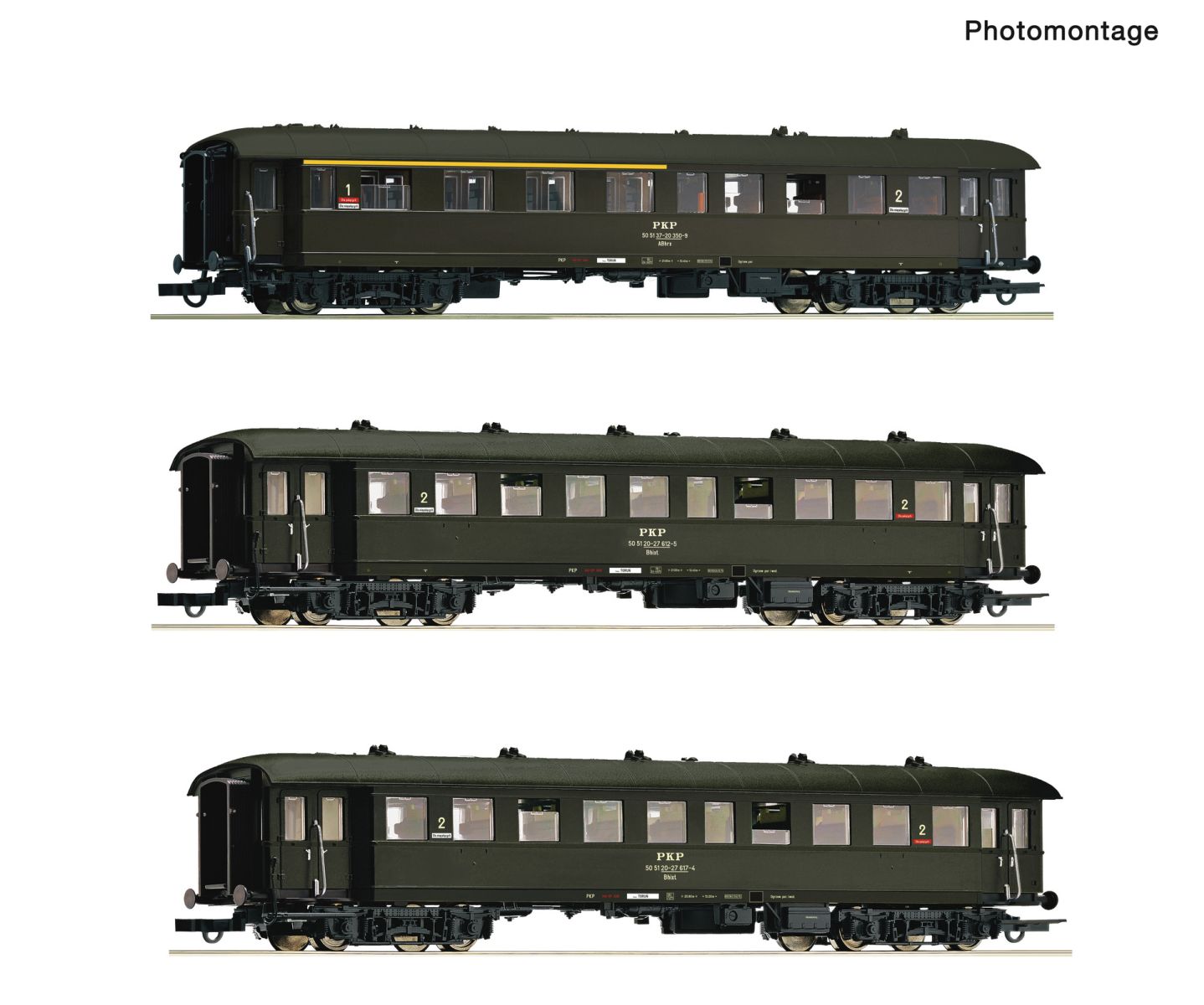 Roco 6200058 - 3er Set Personenzug, PKP, Ep.IV