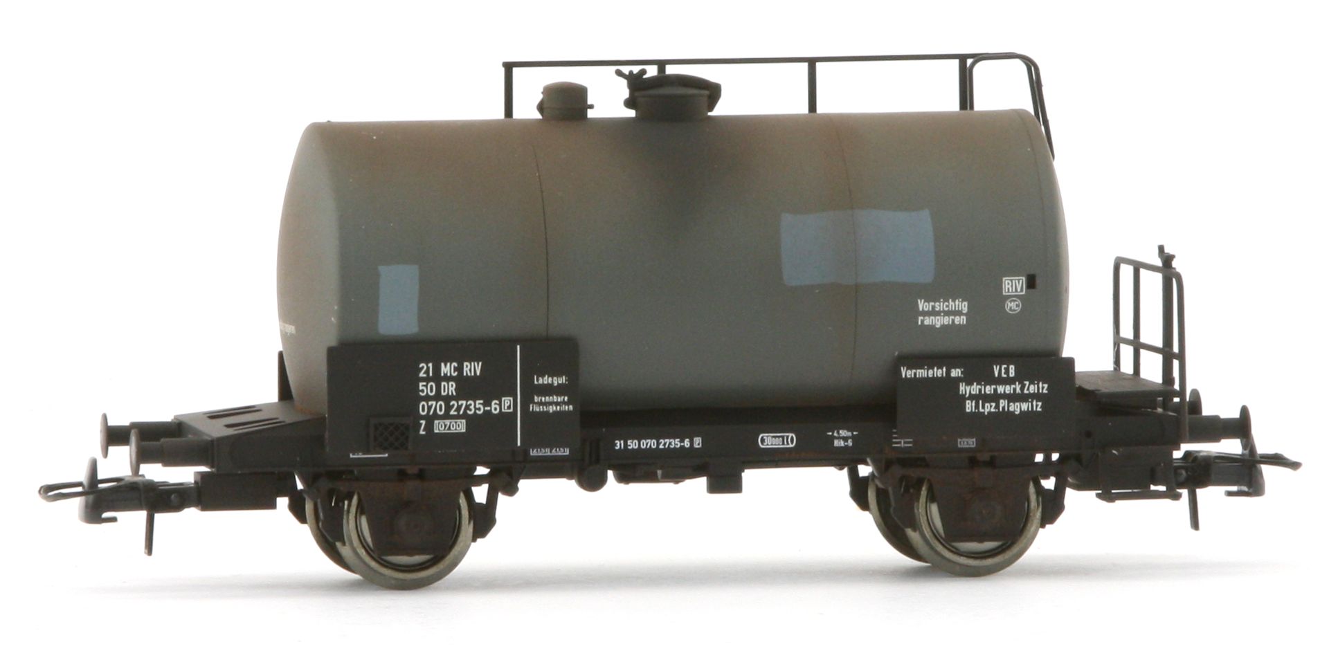 Saxonia 87049 - 3er Set Kesselwagen, DR, Ep.IV, gealtert