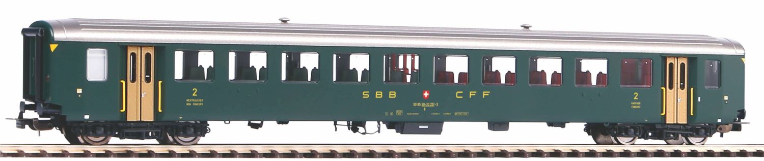 Piko 96799 - Personenwagen EW I, 2. Klasse, SBB, Ep.IV