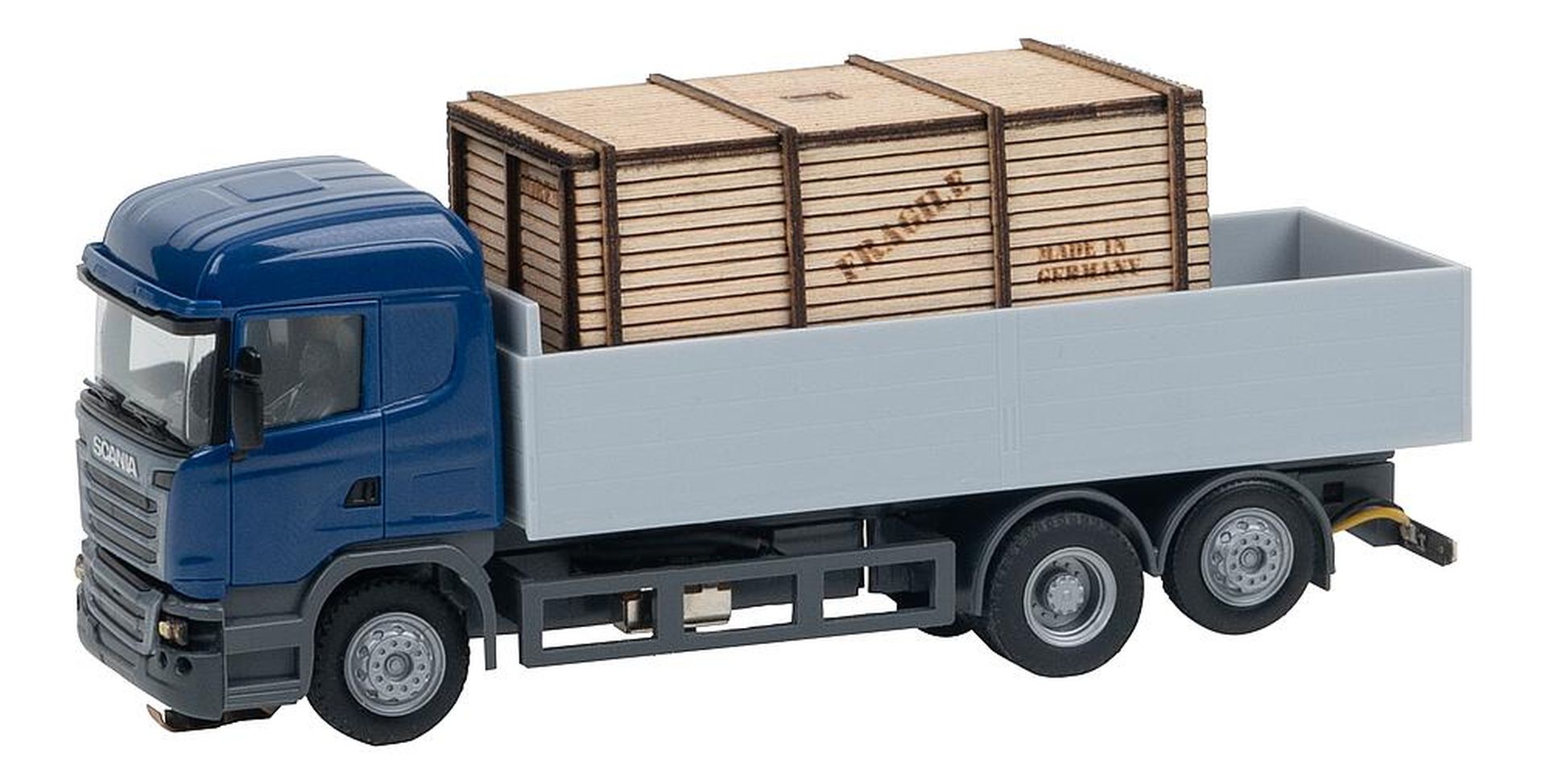 Faller 161325 - Car System Digital LKW Scania R 13 HL Pritsche mit Holzkiste (HERPA)