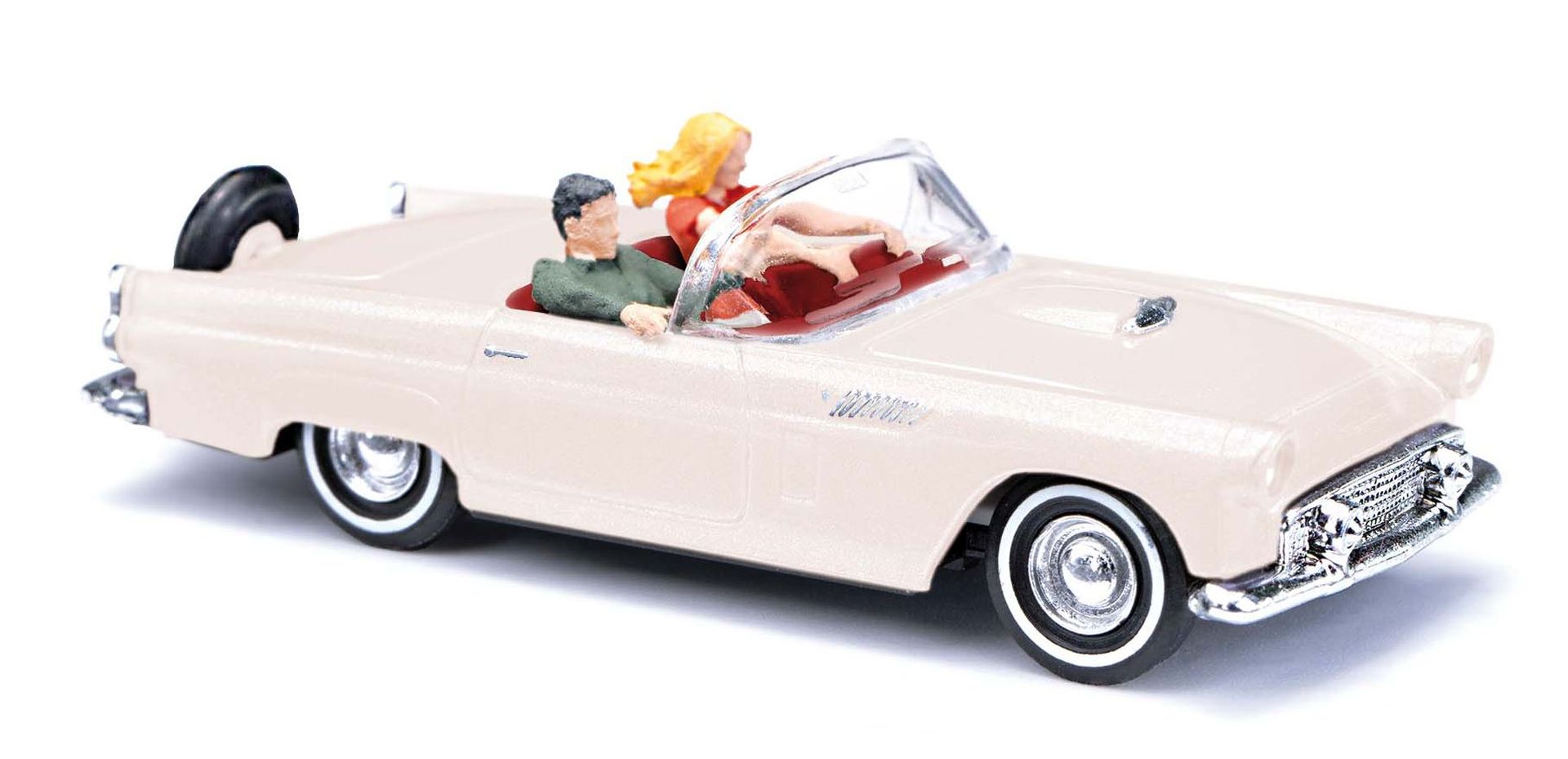 Busch 45245 - Ford Thunderbird Cabrio offen mit 2 Figuren, Bj. 1956