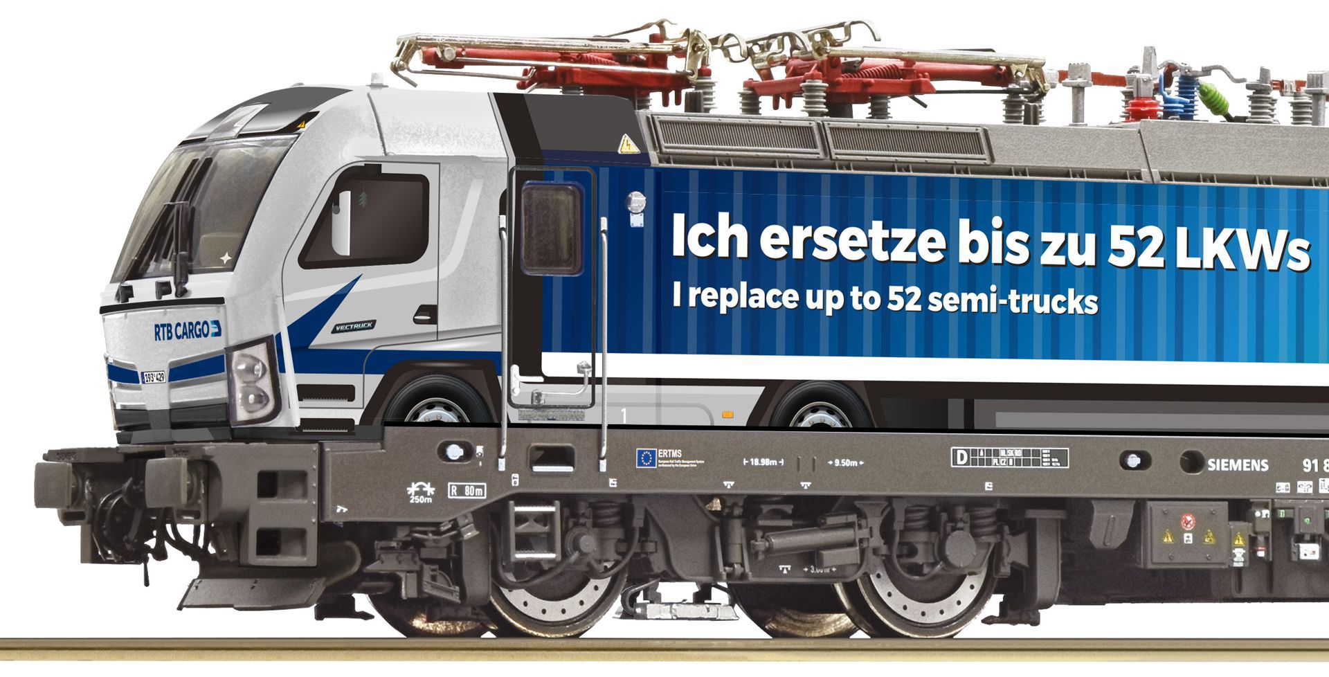 Roco 7500223 - E-Lok 'Vectron' 193 429-8 'VecTruck', ELL, RTB-Cargo, Ep.VI Roco 7500223 - E-Lok 'Vectron' 193 429-8 'VecTruck', ELL, RTB-Cargo, Ep.VI