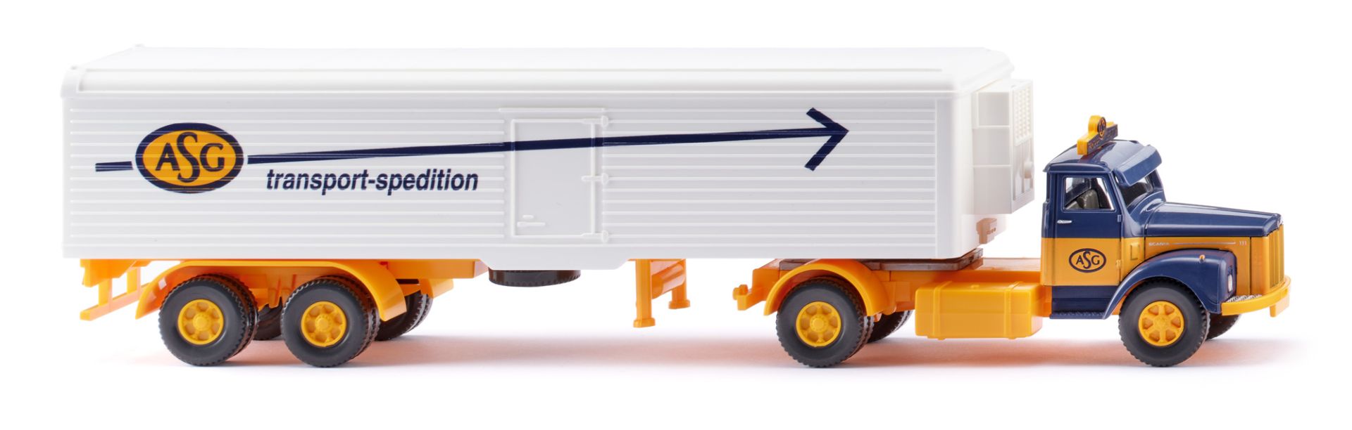 Wiking 055603 - Kühlkoffersattelzug (Scania) "ASG"