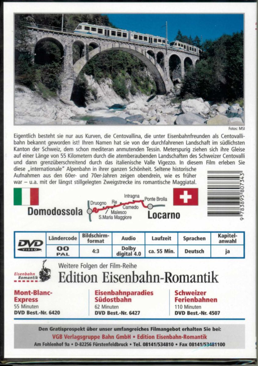 VGB 6410 - DVD - Die Centovallibahn