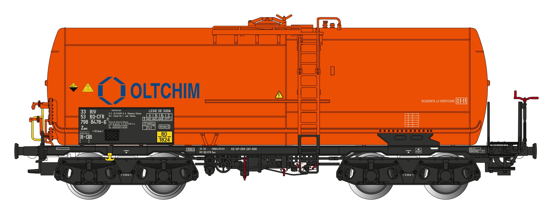Albert Modell 798001 - Kesselwagen Zaes, RO-CFR, Ep.VI 'OLTCHIM'