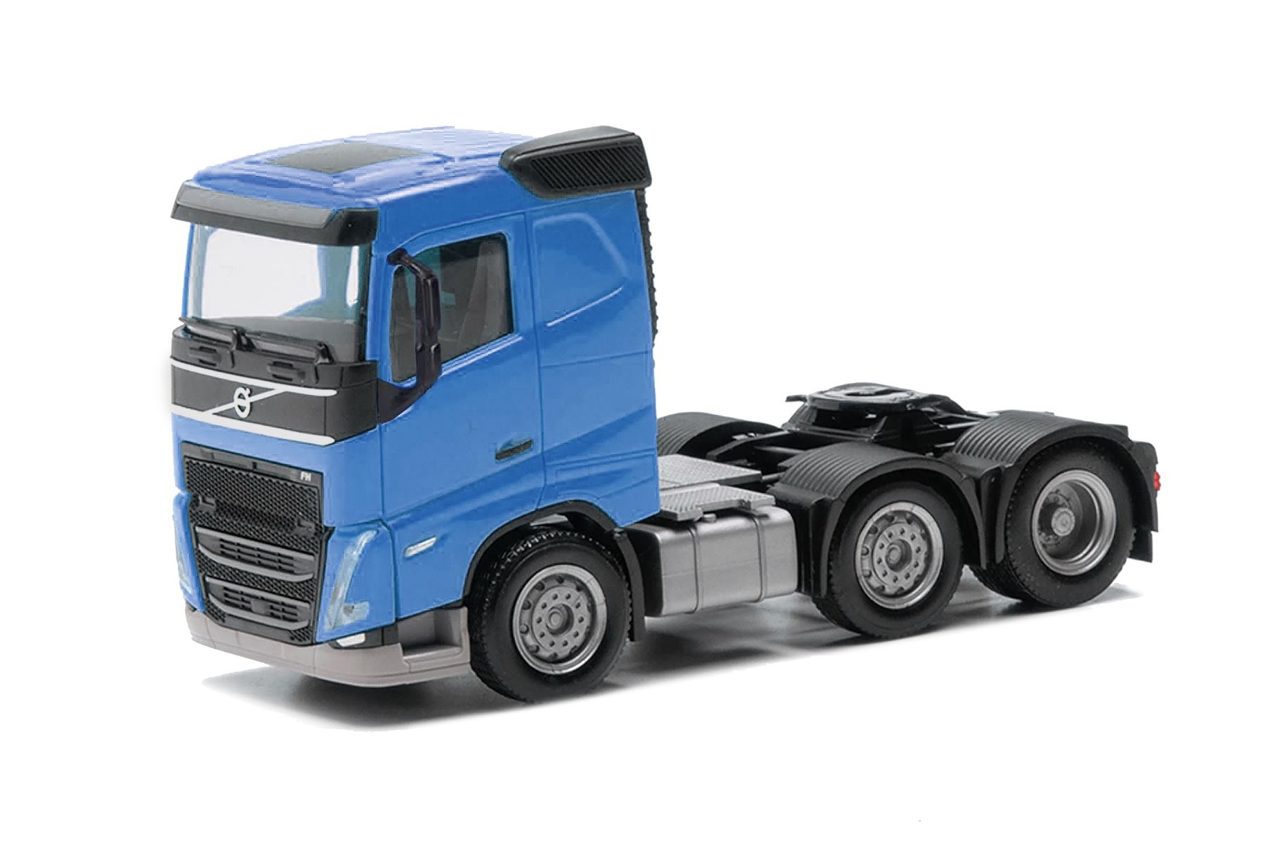 Herpa 313735-003 - Volvo FH Flachdach Zugmaschine 3achs (6x2), himmelblau