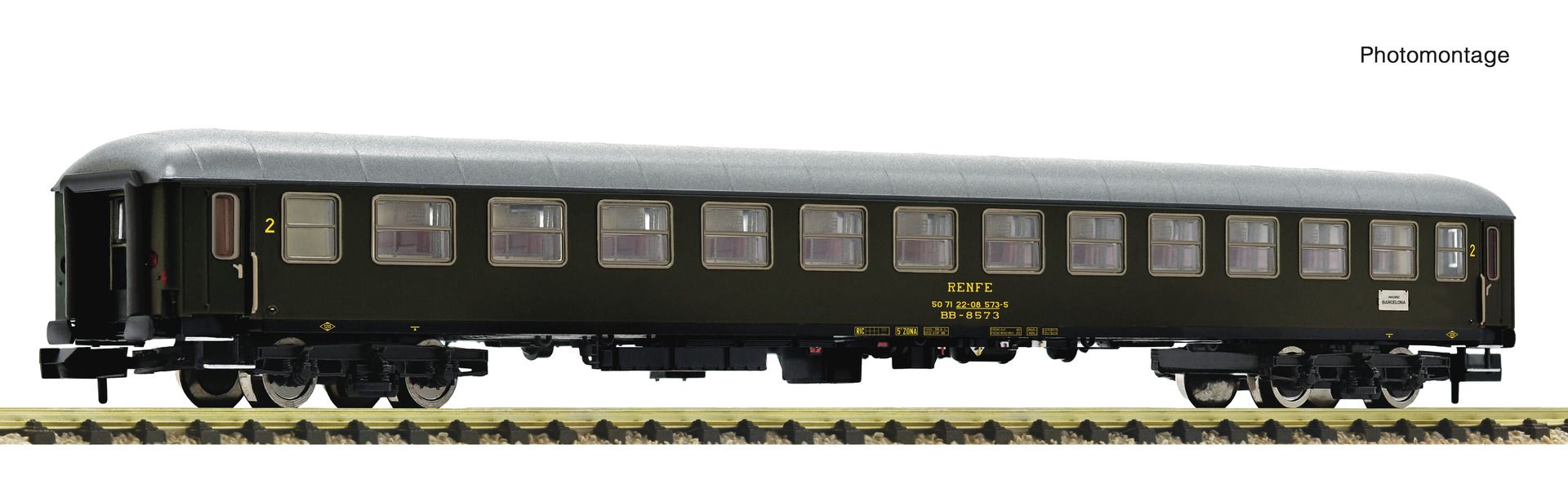 Fleischmann 863902 - Personenwagen BB, 2. Klasse, RENFE, Ep.IV-V