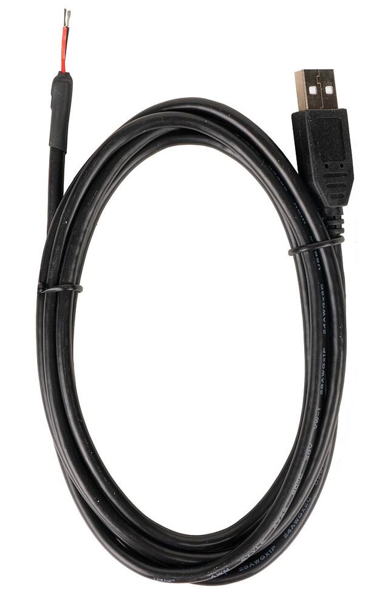 Faller 180731 - USB 2.0-Kabel, Typ A-Stecker an offenes Ende, 2 m