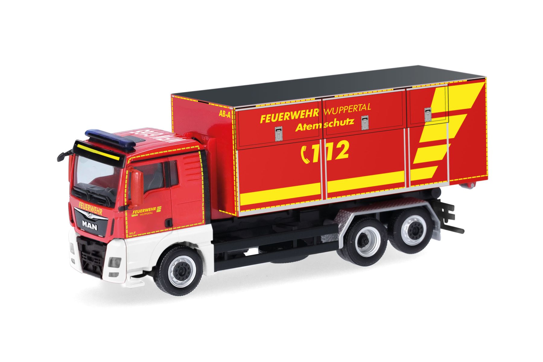 Herpa 098199 - MAN TGX XL Euro6C Wechsellader "Feuerwehr Wuppertal"