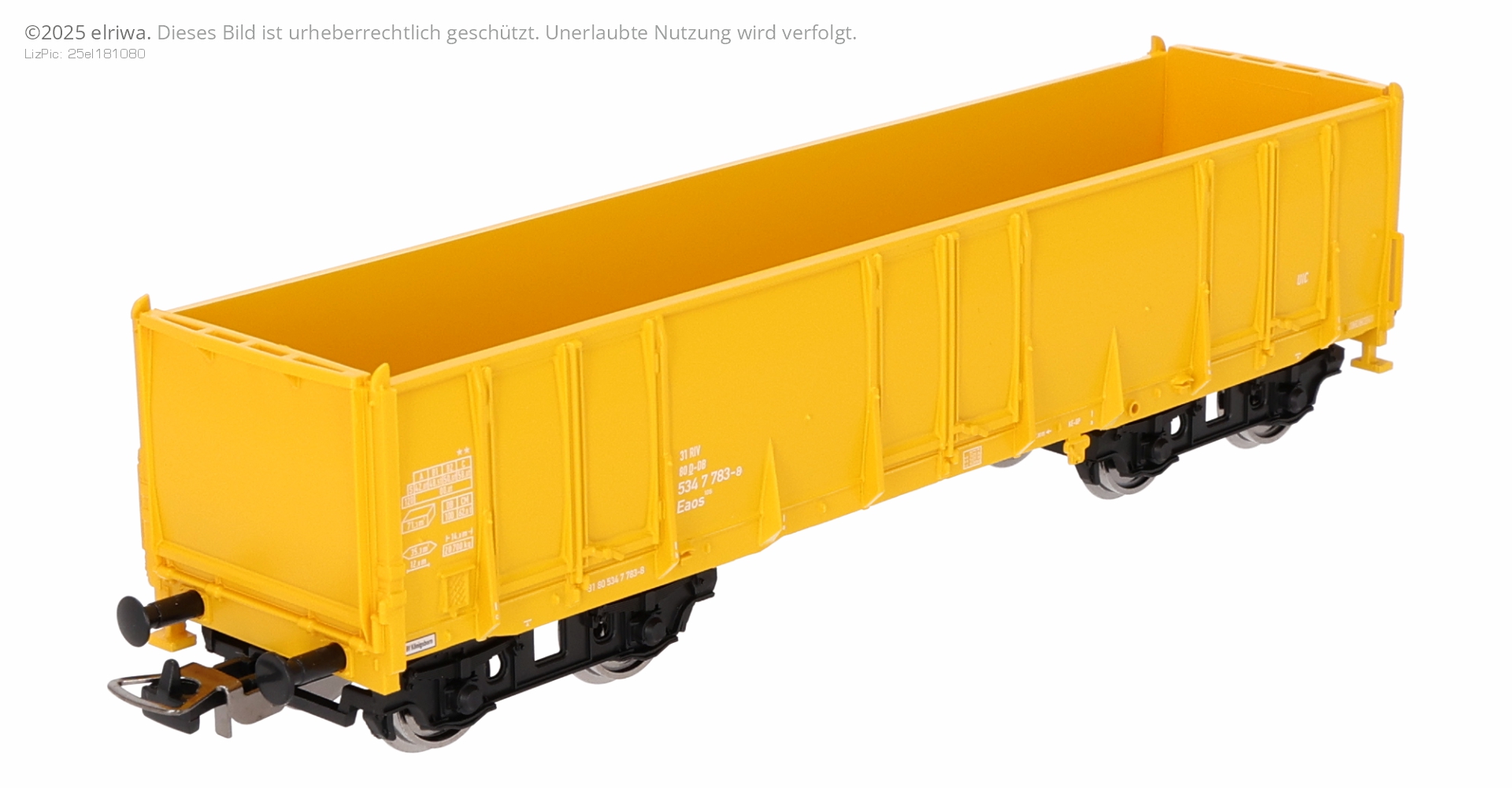 Piko 72254 - Hochbordwagen Eaos, gelb, Bahnbau, Ep.VI, Betriebsnummer 5 Piko 72254 - Hochbordwagen Eaos, gelb, Bahnbau, Ep.VI, Betriebsnummer 5