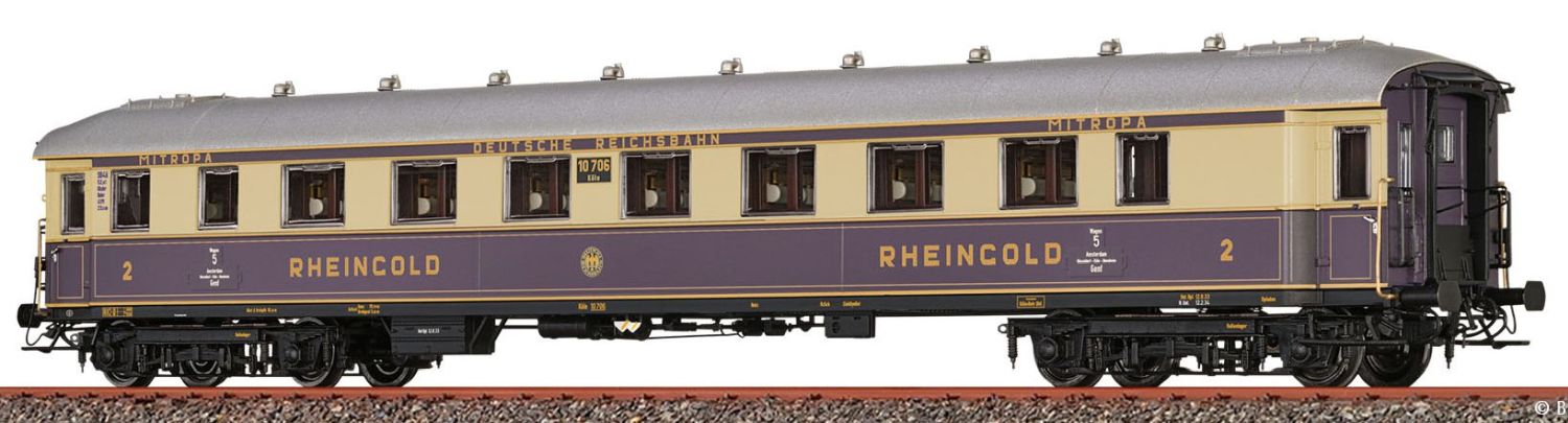 Brawa 46430 - Personenwagen SB4ü, DRG, Ep.II 'Rheingold'