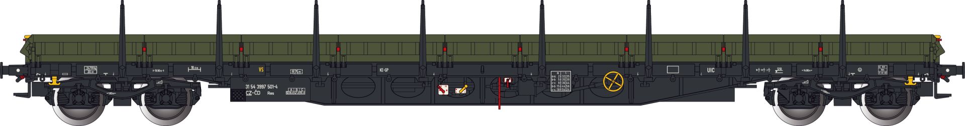 Albert Modell 399008 - Rungenwagen Res, CZ-CD, Ep.VI