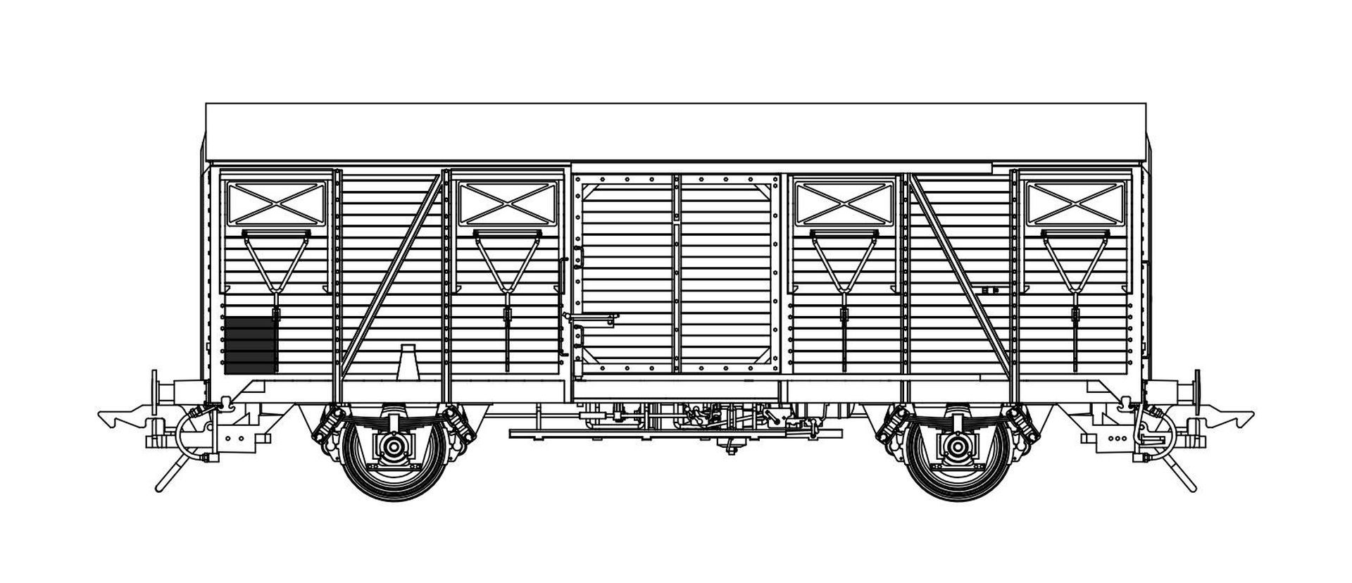 Lenz 42246-07 - Güterwagen K4, FS, Ep.III, 1164756