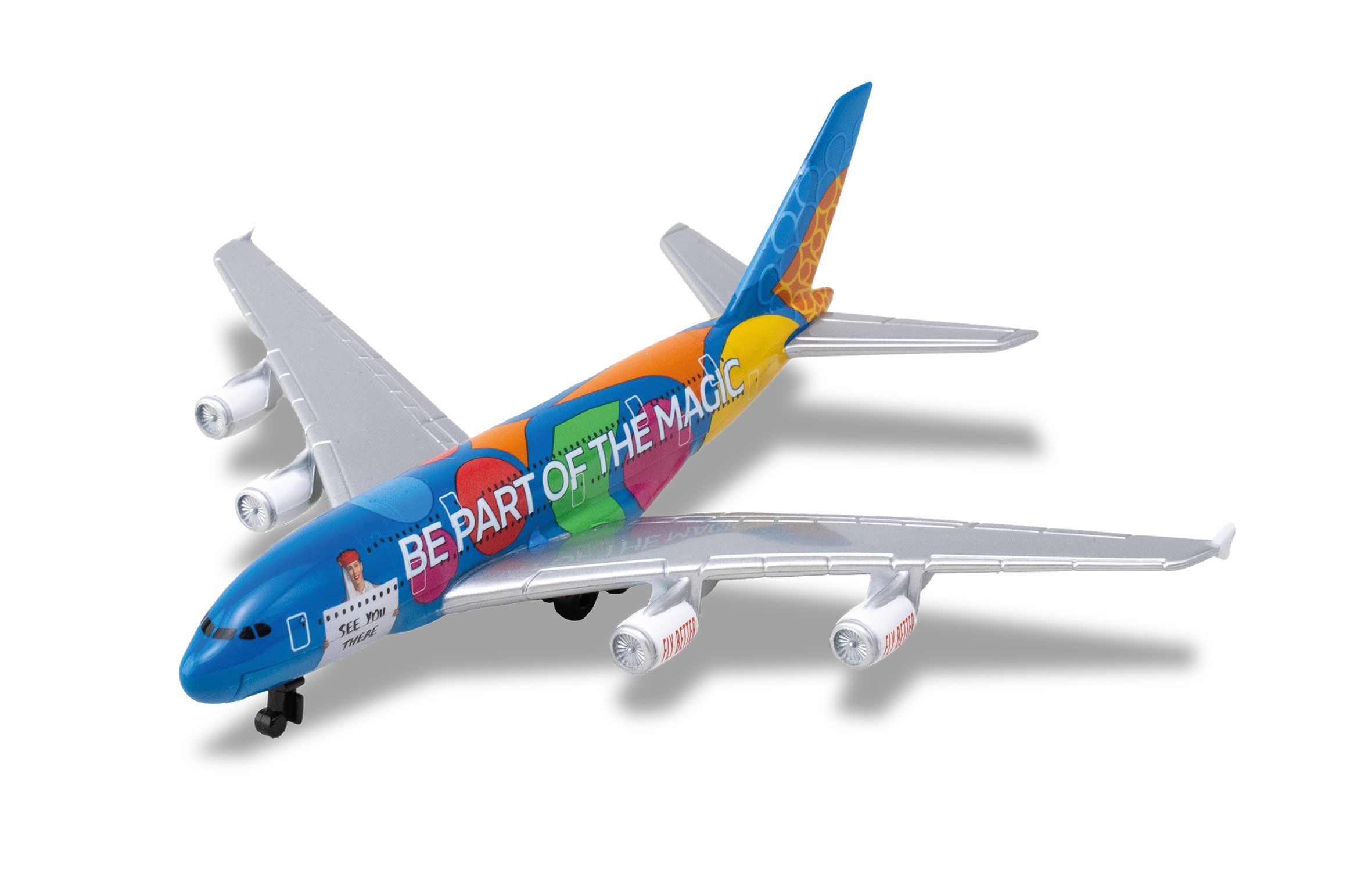 Herpa 86RT-9906 - Single Airplane Emirates A380 "Destination Dubai"