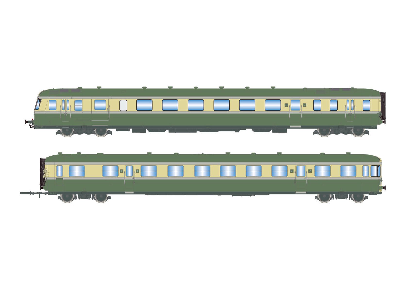 Jouef HJ2418S - Triebwagen RGP II X 2717 + XR 7710, SNCF, Ep.III, DC-Sound