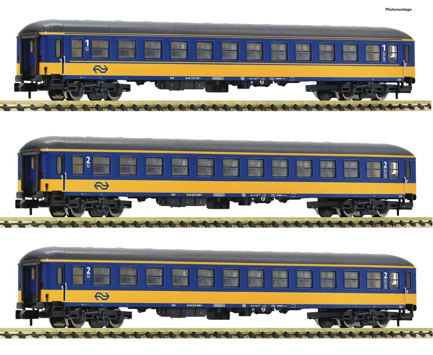 Set 4 Carri Traino Rapido Fleischmann 6260006 - Scala N Per Modellismo Ferroviario - Foto 5