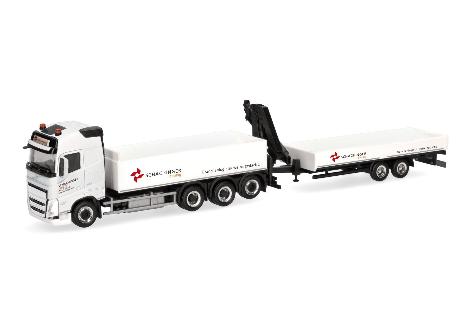 Camion Volvo FH Herpa 1/87 Avec Remorque Réf 307079 + 076777 - Excellent état