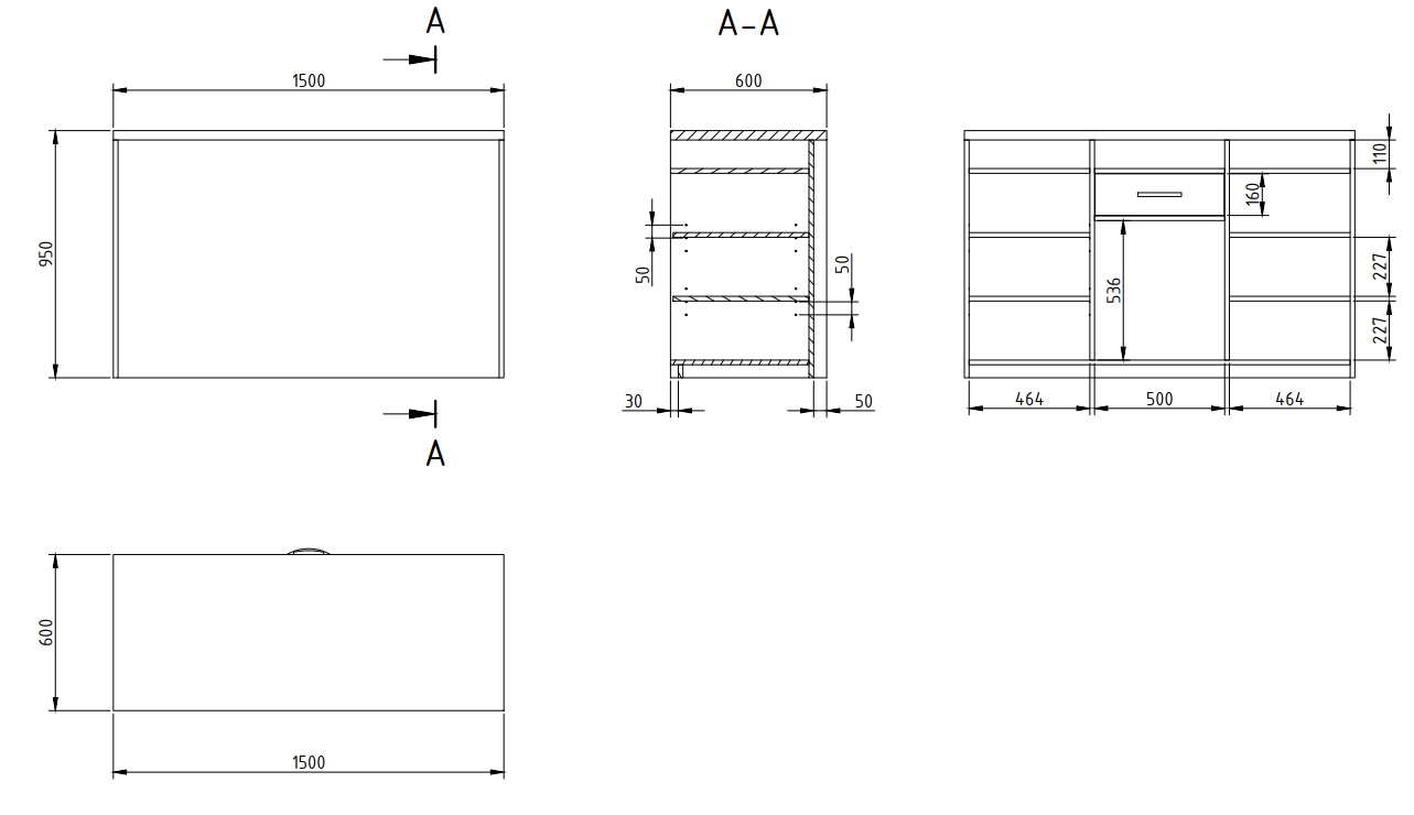 Theke MODERN LIGHT 110