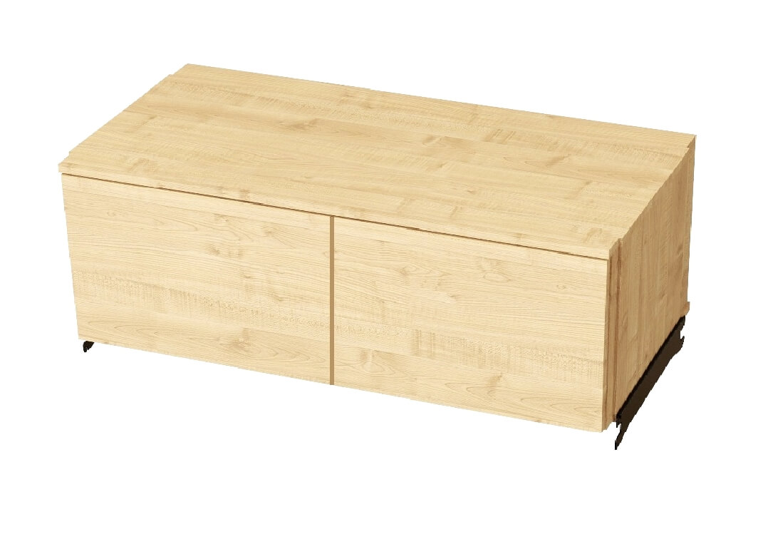 Schubladen-Unterkasten mit 2 Schubladen, Höhe 40cm für Ladenbau Regalsystem X