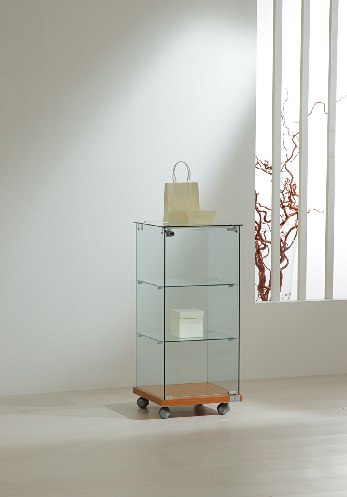 Kleine Glasvitrine Easy 40x40